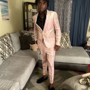 Men's Pink Blazer Suit